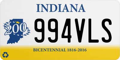 IN license plate 994VLS