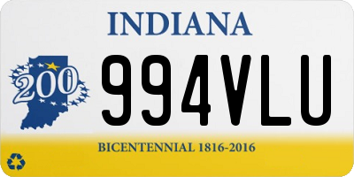 IN license plate 994VLU