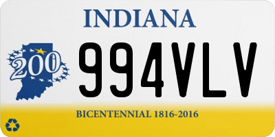 IN license plate 994VLV