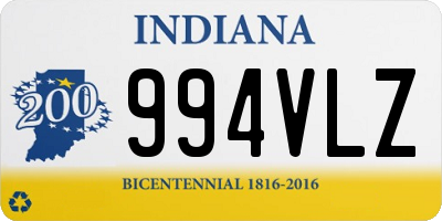 IN license plate 994VLZ