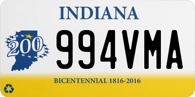 IN license plate 994VMA