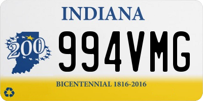 IN license plate 994VMG