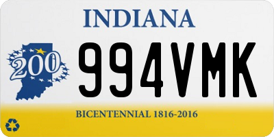 IN license plate 994VMK