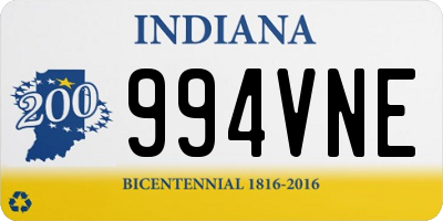 IN license plate 994VNE