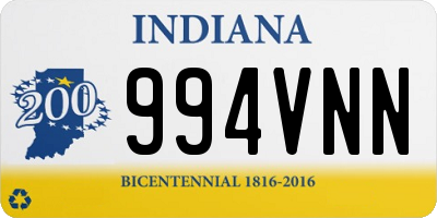 IN license plate 994VNN