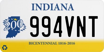 IN license plate 994VNT