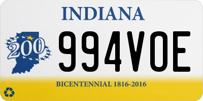 IN license plate 994VOE