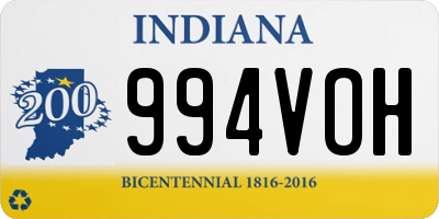 IN license plate 994VOH