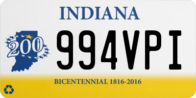 IN license plate 994VPI