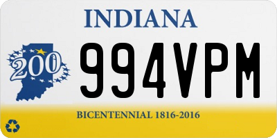 IN license plate 994VPM