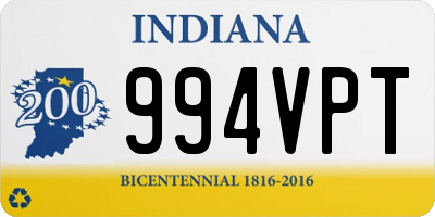 IN license plate 994VPT