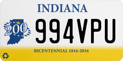 IN license plate 994VPU