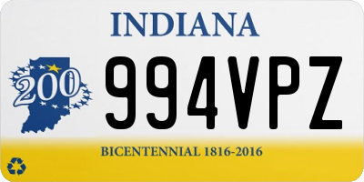 IN license plate 994VPZ