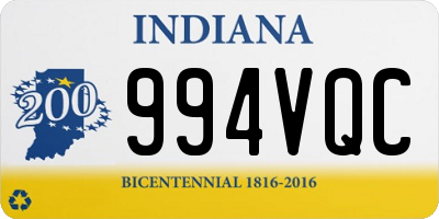 IN license plate 994VQC