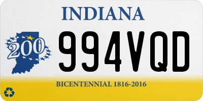 IN license plate 994VQD