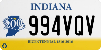 IN license plate 994VQV