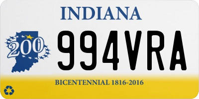 IN license plate 994VRA