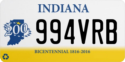 IN license plate 994VRB