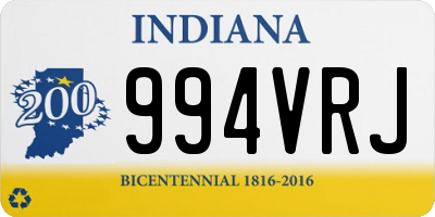 IN license plate 994VRJ