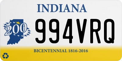 IN license plate 994VRQ