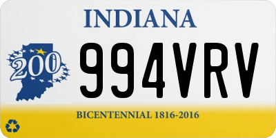 IN license plate 994VRV