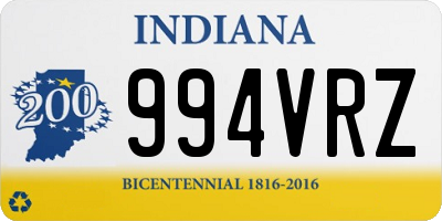 IN license plate 994VRZ