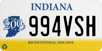 IN license plate 994VSH