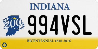 IN license plate 994VSL