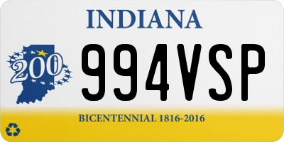 IN license plate 994VSP