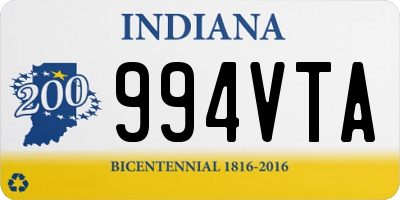 IN license plate 994VTA