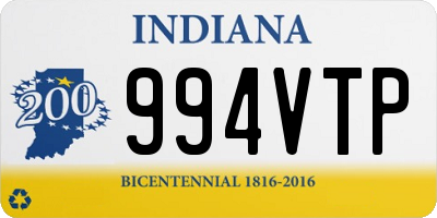 IN license plate 994VTP