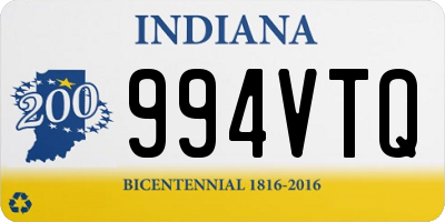 IN license plate 994VTQ