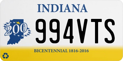 IN license plate 994VTS