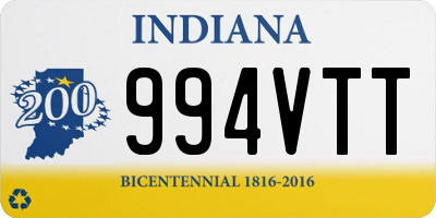 IN license plate 994VTT