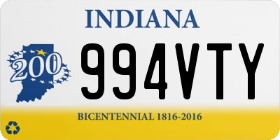 IN license plate 994VTY