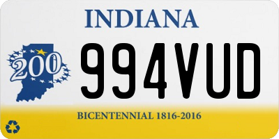 IN license plate 994VUD