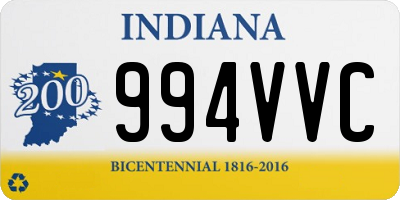 IN license plate 994VVC