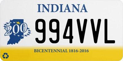 IN license plate 994VVL