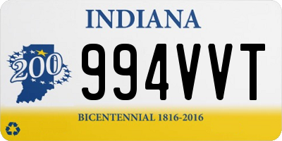 IN license plate 994VVT