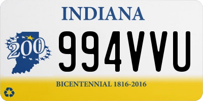 IN license plate 994VVU