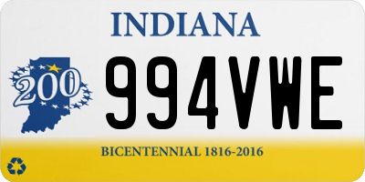 IN license plate 994VWE