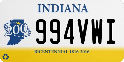 IN license plate 994VWI