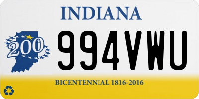 IN license plate 994VWU