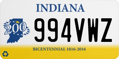 IN license plate 994VWZ