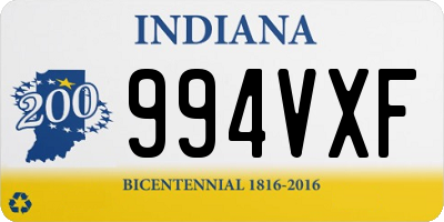 IN license plate 994VXF