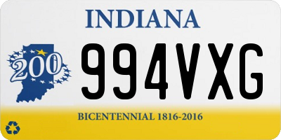 IN license plate 994VXG