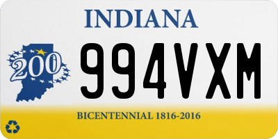 IN license plate 994VXM