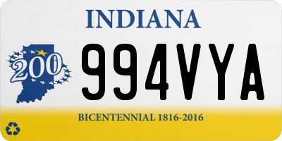 IN license plate 994VYA