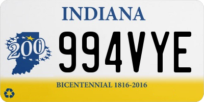 IN license plate 994VYE