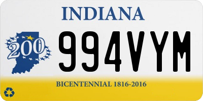 IN license plate 994VYM